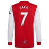 Officiële Voetbalshirt Arsenal Bukayo Saka 7 Thuis 2021-22 Lange Mouw - Heren